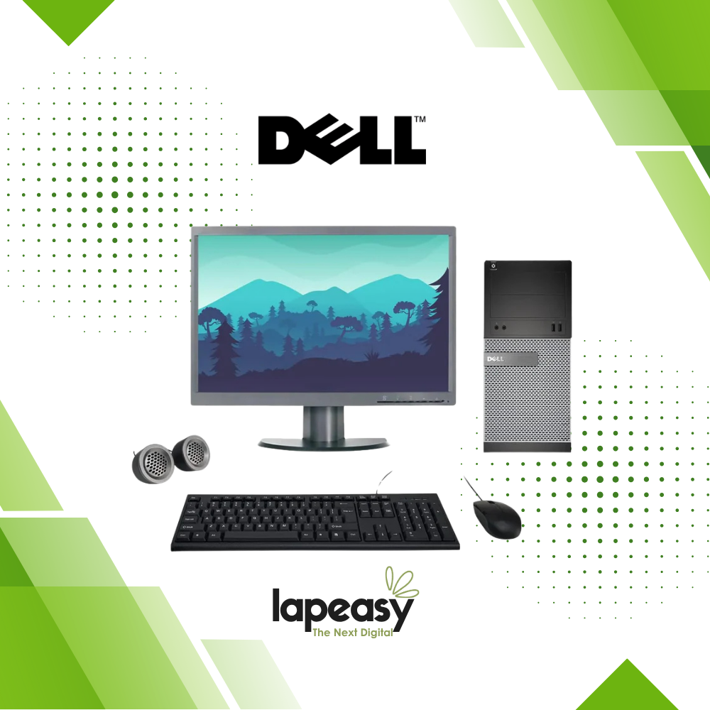 Dell Optiplex All-in-One Desktop Computer Set | Intel i3-2nd Gen | 22" Monitor | Wired KB & Mouse | Win 10 Pro | Refurbished